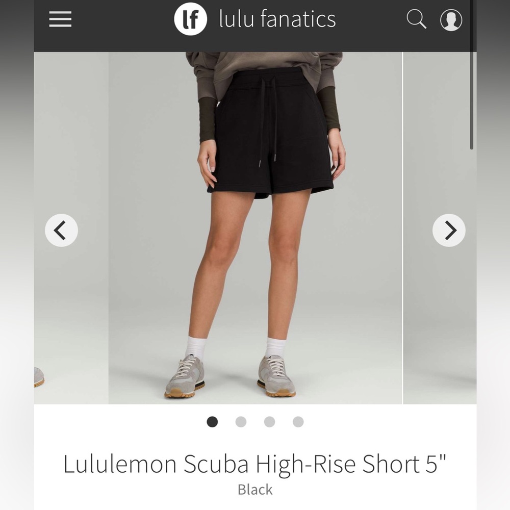 FINAL PRICE BEFOFE DONATION- 
Lululemon Scuba High-Rise Short